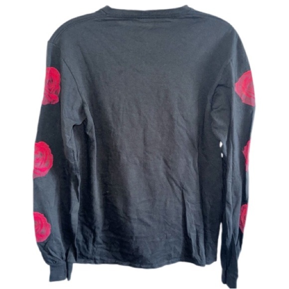 Selena Official Roses Band Tee Long Sleeves Black T-Shirt Sz Small - Picture 2 of 5